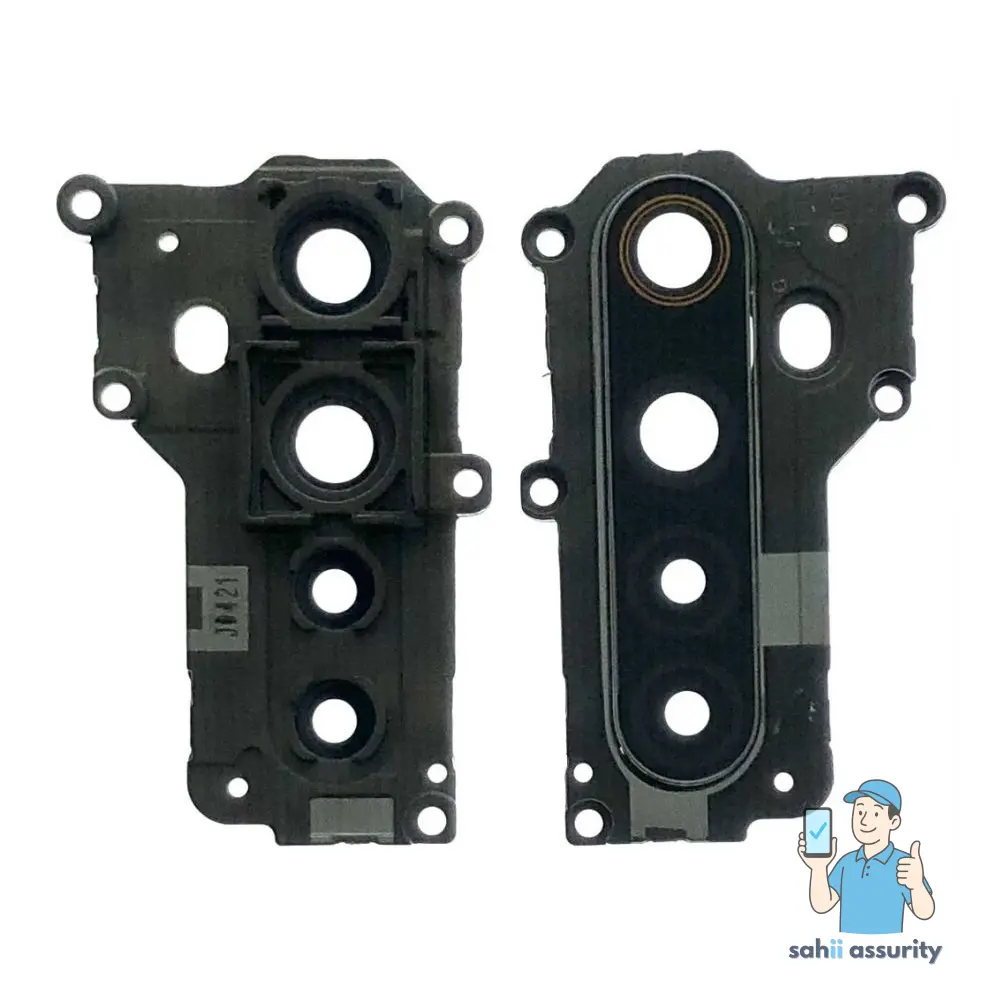 Camera Lens Glass with Frame for Realme 6 Black